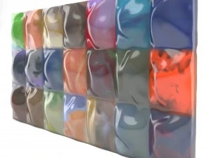 pannello murale Modello 3D