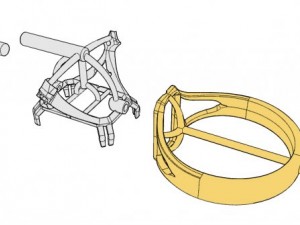 stl 3dm jewelry ring 003 3D 打印模型