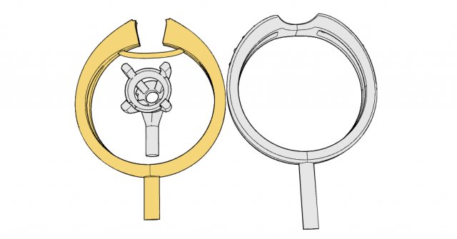 Download stl 3dm jewelry ring 007 3D Model