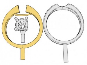 stl 3dm jewelry ring 007 3D Baskı Modeli