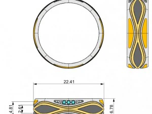 stl 3dm jewelry ring 008 3D Print Model