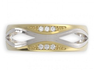 stl 3dm jewelry ring 009 3D 打印模型