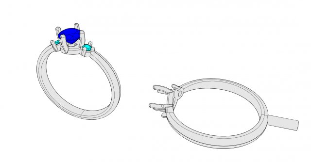 Download stl 3dm jewelry ring 010 3D Model