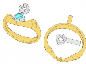 stl 3dm jewelry ring 011 3D Print Model