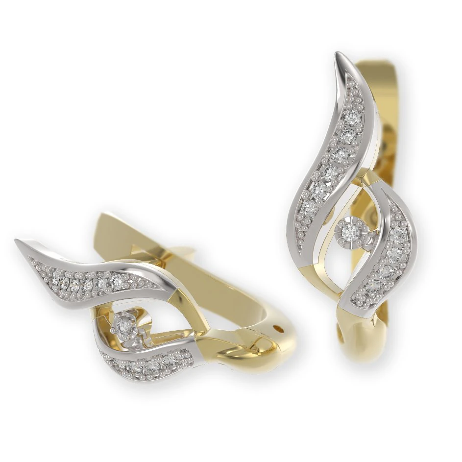 stl 3dm jewelry earrings 013 3D Print Model .c4d .max .obj .3ds .fbx .stl .blend 