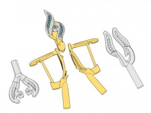 stl 3dm jewelry earrings 013 3D 프린트 모델