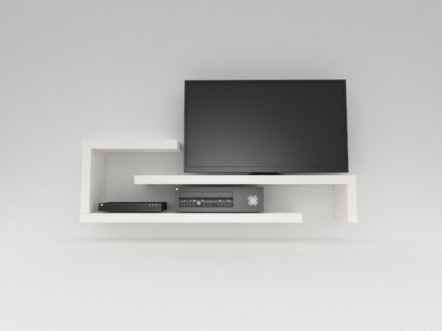 cabinet for tv 3D Model .c4d .max .obj .3ds .fbx .stl .blend 