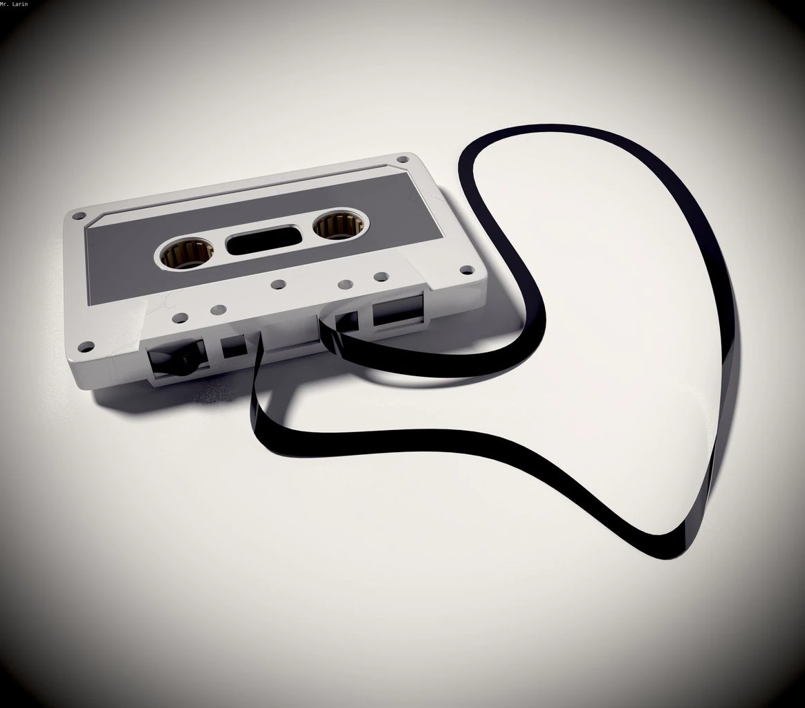 cassette 3D Model .c4d .max .obj .3ds .fbx .stl .blend 