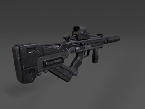 special forces skifi soldier - skin 3 3D Model