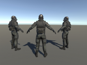 special forces skifi soldier - skin 3 3D Model