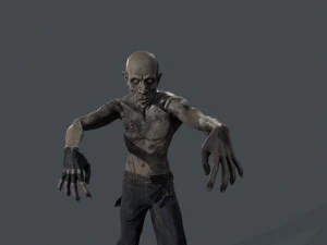 zombie punk biker 3D Model