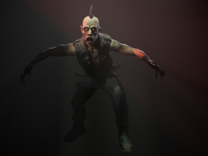 zombie punk biker 3D Модель