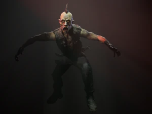 zombie punk biker 3D Model