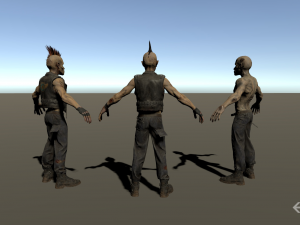 zombie punk biker 3D Модель