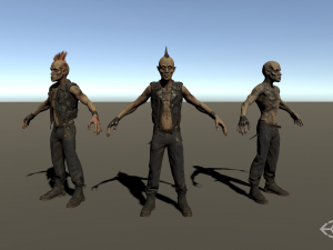 zombie punk biker 3D Модель