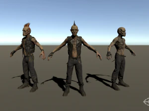 zombie punk biker 3D Model