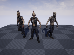 zombie punk biker 3D Модель