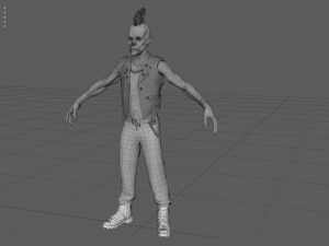 zombie punk biker 3D Модель