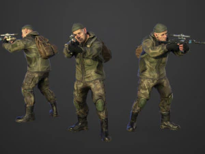 military tramp 3D Model