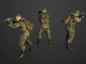 military tramp 3D Model