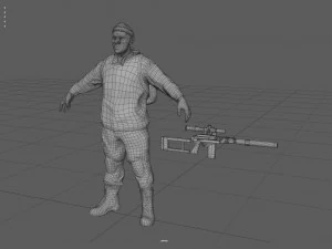 military tramp 3D Model