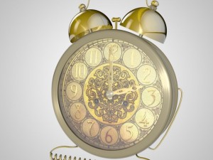 table clock alarm 3Dモデル