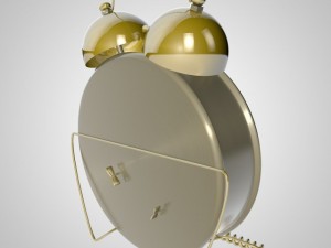 table clock alarm Modelo 3D