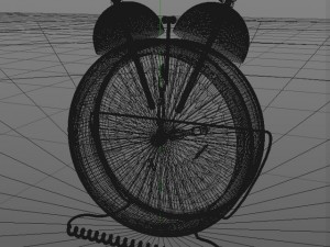 table clock alarm Modelo 3D