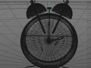 table clock alarm Modelo 3D