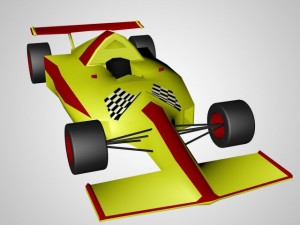 formula 1 car lowpoly 3D Model