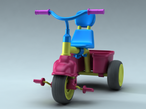 children bike Model 3D