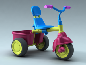 children bike 3D-Modell