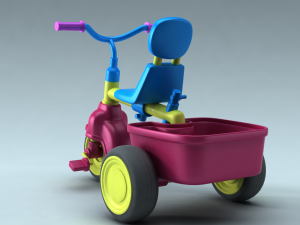 children bike 3D-Modell