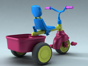 children bike 3D-Modell