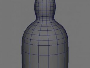whisky bottle ashtray gaslighter 3D Model
