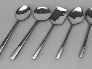 cooking spoon set Model 3D