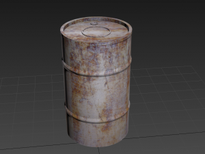 steel drum Model 3D
