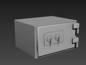 safety deposit box Model 3D