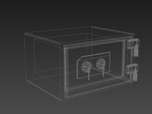 safety deposit box 3D 模型
