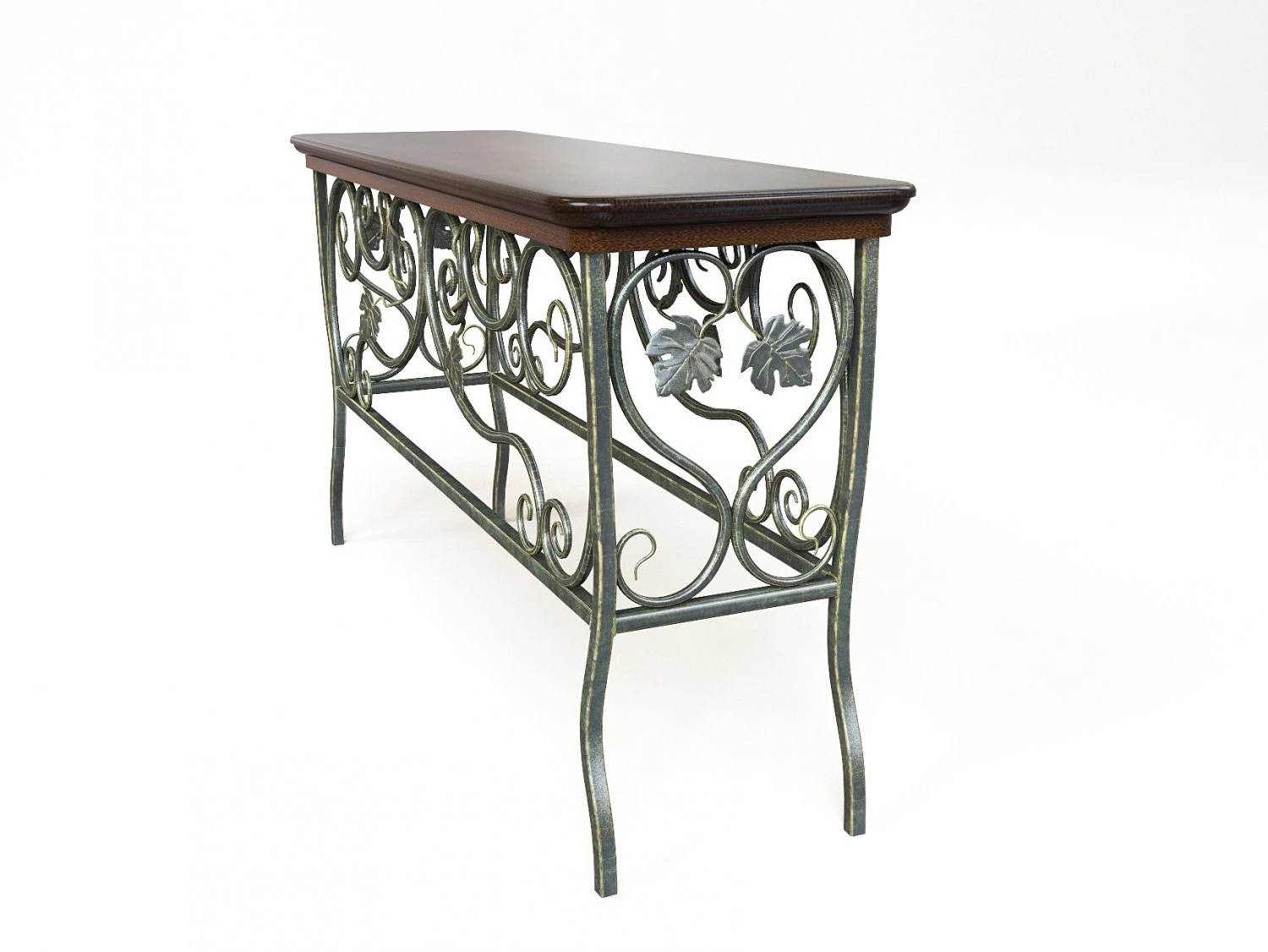 table en fer forg&eacute; Modèle 3D .c4d .max .obj .3ds .fbx .stl .blend 