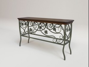 wrought iron table Modello 3D