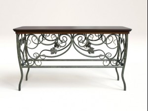 wrought iron table Modello 3D