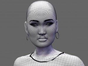 photo realistic 3d model hollywood actress tia carrere 3D Model