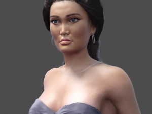 photo realistic 3d model hollywood actress tia carrere Modello 3D