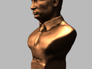 bronze bust of vladimir putin 3D-Modell
