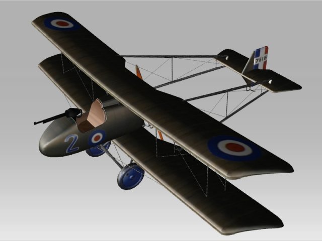 raf fe-8 3D 模型 .c4d .max .obj .3ds .fbx .stl .blend 