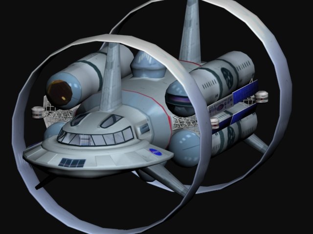 spacecraft 3D Модель .c4d .max .obj .3ds .fbx .stl .blend 