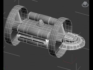 spacecraft 3D Model