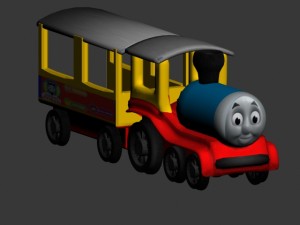 childrens train 3D 模型