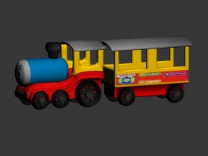 childrens train 3D Model